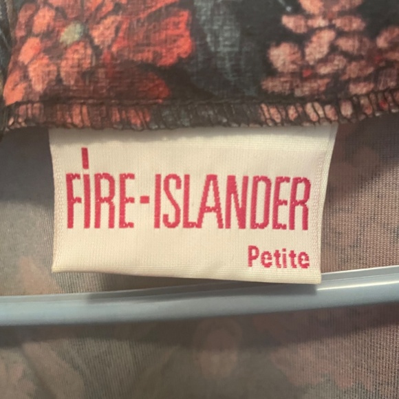 Vintage Floral Fire Island Blazer Size 12 - Picture 3 of 6